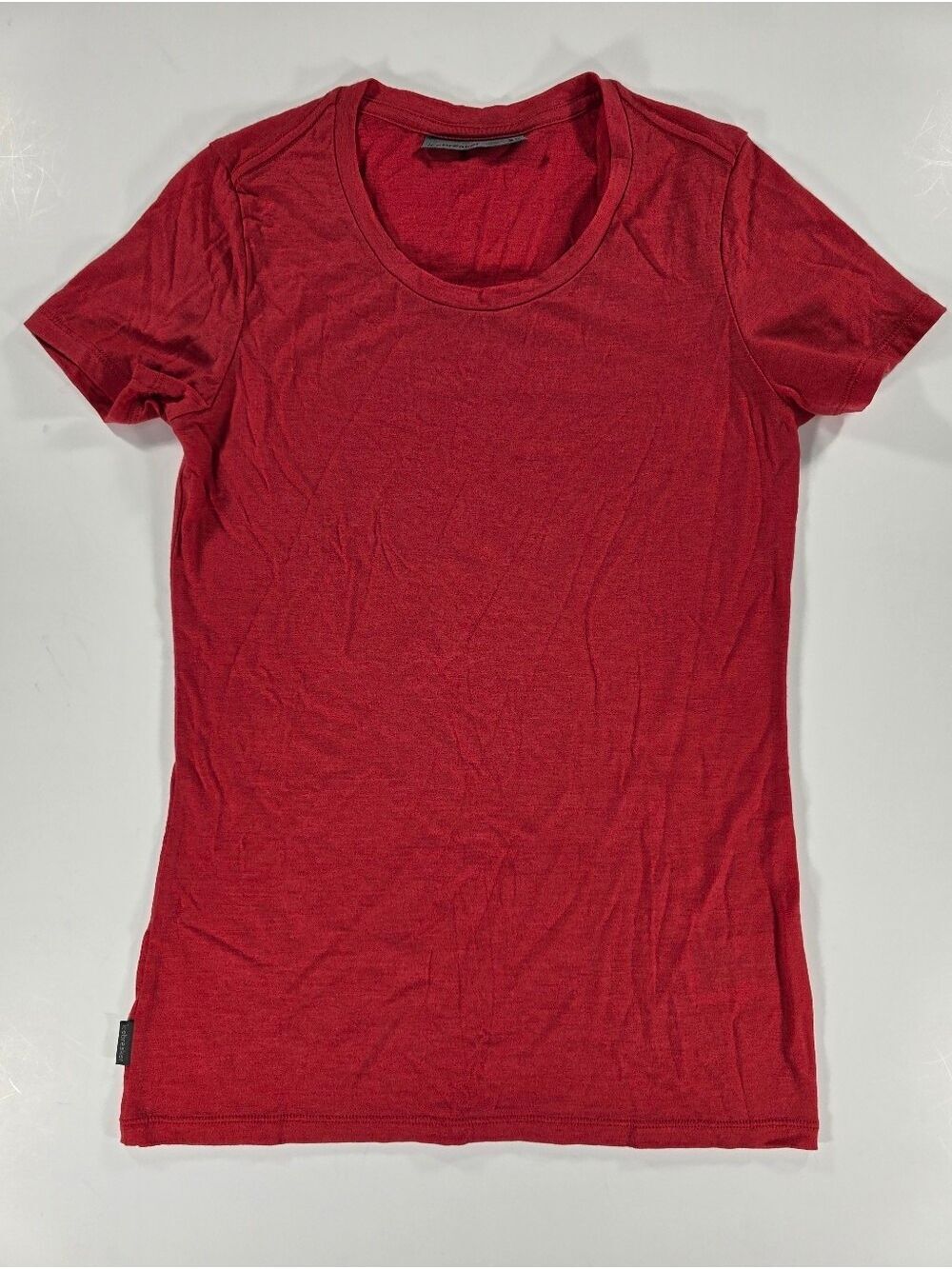ICEBREAKER Merino Wool Women’s T-Shirt Tee Rust Red XS Short Sleeve Hiking Walk